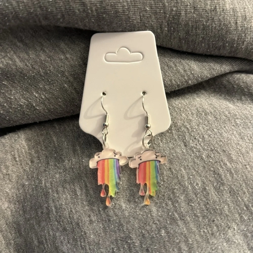 Rainbow Pride cute earrings kawaii food animal - bundle for discount​​ - Picture 1 of 2